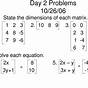 Matrices Worksheet With Answers Pdf