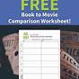 Comparing Movie To Book Worksheet