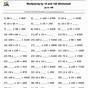 Multiplying By 10 100 And 1000 Worksheet