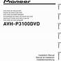 Pioneer Avh P3100dvd Owner Manual