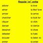 Er Verbs French Conjugation Chart