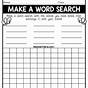 Make Own Word Search Worksheet