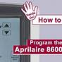 Aprilaire 8810 Thermostat Installation Manual
