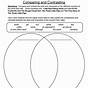 Compare Contrast Worksheet 5th Grade