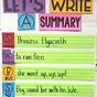 How To Write A Summary 4th Grade