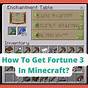 How To Get Fortune In Minecraft