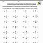 Percents To Fractions Worksheet