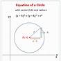 Equation Of A Circle Gcse Worksheet