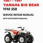 Yfm350 Service Manual