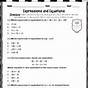 Equivalent Expressions Worksheets With Answers