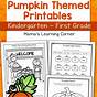 Pumpkin Math Worksheet For Kindergarten
