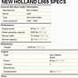 New Holland L865 Specs