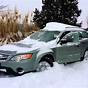 Driving Subaru Outback In Snow