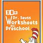 Dr Seuss Math Worksheet Preschool