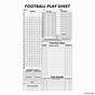 Printable Blank Football Play Sheet Template