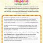Hispanic Heritage Reading Comprehension Worksheets