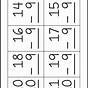 Subtraction Flash Cards Printable