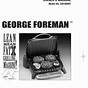 George Foreman Evolve Manual