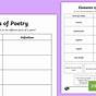 Parts Of Poetry Worksheet
