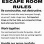Printable Escape Room Pdf