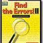 Find The Errors Worksheet Answers
