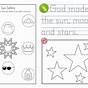 Sun Moon And Stars Kindergarten Lesson