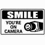 Smile Your On Camera Printable