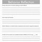 Free Printable Behavior Reflection Sheets