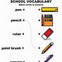 English Vocabulary Worksheet