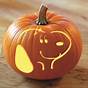 Printable Snoopy Pumpkin Carving Template