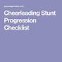 Cheerleading Stunt Progression Chart