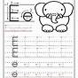 E Worksheet For Kindergarten