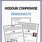 Missouri Compromise Worksheets