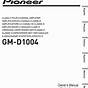 Pioneer Gm D9601 Manual