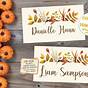 Printable Thanksgiving Name Cards