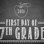 First Day Of 7th Grade Printable