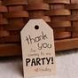 Thank You For Coming To My Party Printables