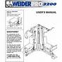 Weider Pro 4850 User Manual