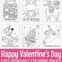 Valentine's Day Card Printable Coloring Pages