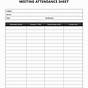 Printable Aa Meeting Attendance Sheet Pdf