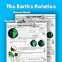 Earth Rotation And Revolution Worksheet