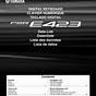 Yamaha Psr E423 User Manual