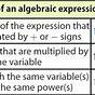 Generating Equivalent Expressions Worksheets