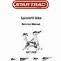 Star Trac Bike Manual