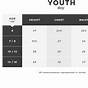 Sizing Chart For Youth