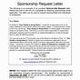 Sample Sponsorship Request Letter For Non-profit Organizatio