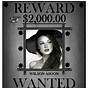 Black And White Wanted Poster