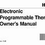 Honeywell Thermostat 5000 Series Manual