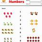 Kindergarten Matching Numbers To Amounts Worksheet