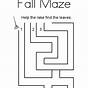Fall Maze Printables